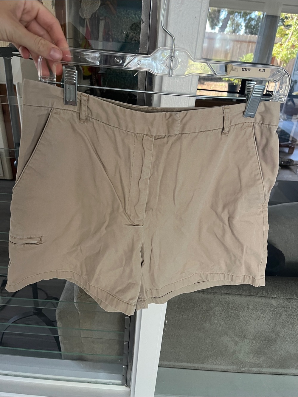 Ann Taylor Tan Flat-Front Women's Shorts